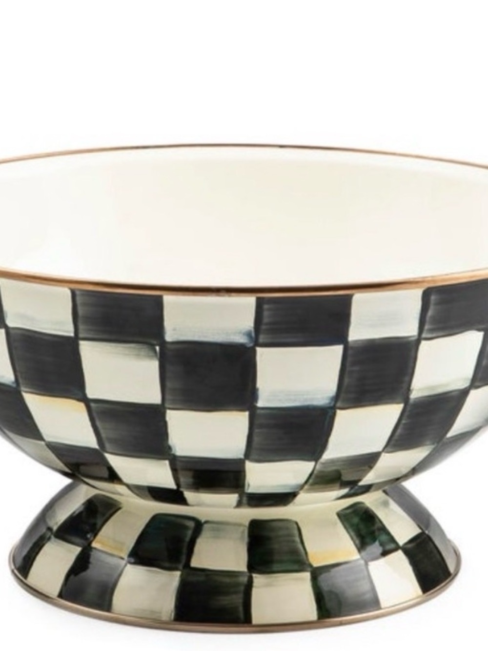 Mackenzie Childs Courtly Check Everything Bowl Large